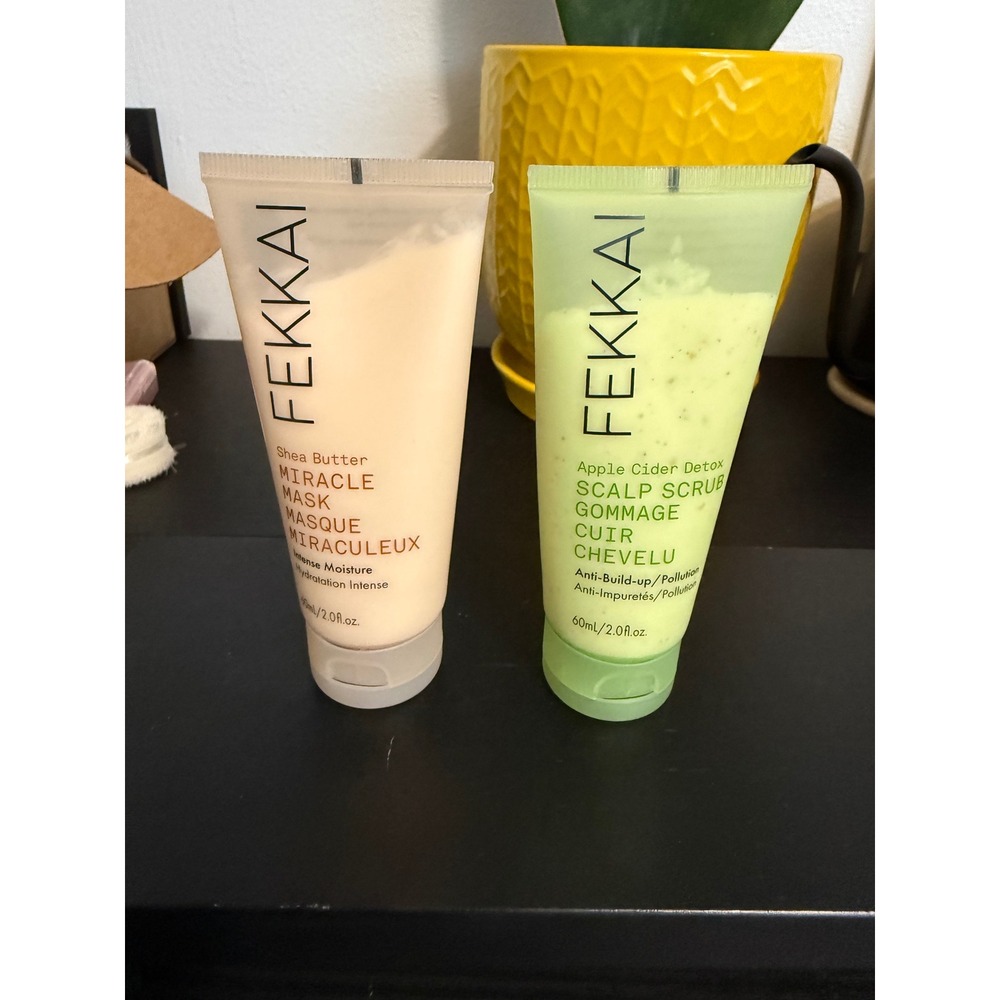 Fekkai Shea Butter Miracle Mask and Apple Cider Detox Scalp Scrub Duo 2oz Each